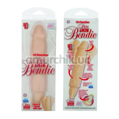 Вибратор Pure Skin Bendies телесный