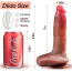 Вибратор с толчками и подогревом Realistic Silicone Heating Vibrator, телесный - Фото №3