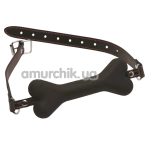Кляп Master Series Hound Adjustable Dog Bone Gag, чорний - Фото №1