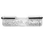 Двойной мастурбатор с вибрацией Tom of Finland Head to Head Vibrating Sleeve, прозрачный - Фото №1