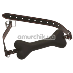 Кляп Master Series Hound Adjustable Dog Bone Gag, черный - Фото №1