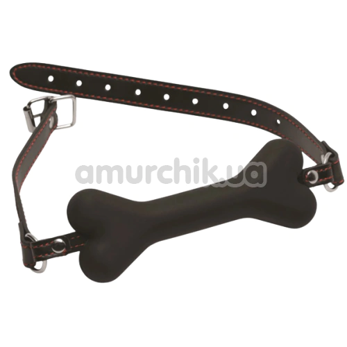 Кляп Master Series Hound Adjustable Dog Bone Gag, чорний - Фото №1