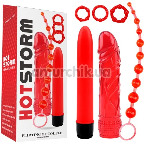 Набір з 6 предметів Hot Storm Flirting of Couple, червоний