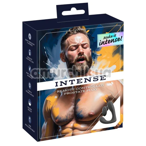 Вібростимулятор простати Intense Remote Controlled Prostate Plug, чорний