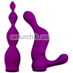 Набір насадок на вібратор Adrien Lastic AD-2X - Anal set, фіолетовий - Фото №1