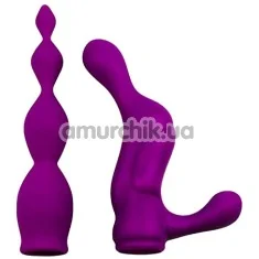 Набор насадок на вибратор Adrien Lastic AD-2X - Anal set, фиолетовый - Фото №1
