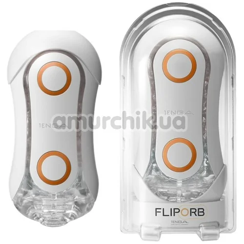Мастурбатор Tenga Flip Orb Orange Crash, оранжевый
