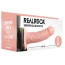 Полый страпон с вибрацией Realrock Vibrating Hollow Strap-On 6, телесный - Фото №9