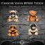 Брелок Master Series Bound Teddy Bear With Flogger Keychain - медвежонок, желтый - Фото №8