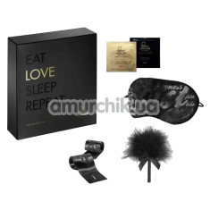 Набор Bijoux Indiscrets Eat Love Sleep Repeat Intimacy Kit, черный - Фото №1
