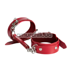 Фіксатори для рук Art of Sex Eva Faux Leather, червоні - Фото №1