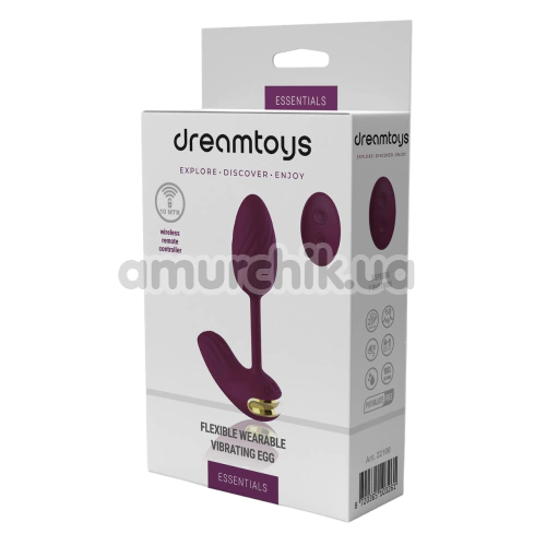 Вібратор Essentials Flexible Wearable Vibrating Egg, фіолетовий