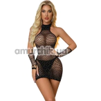 Платье Star Night Big Sparkle Net Mini Dress, черное - Фото №1