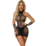 Платье Star Night Big Sparkle Net Mini Dress, черное - Фото №1