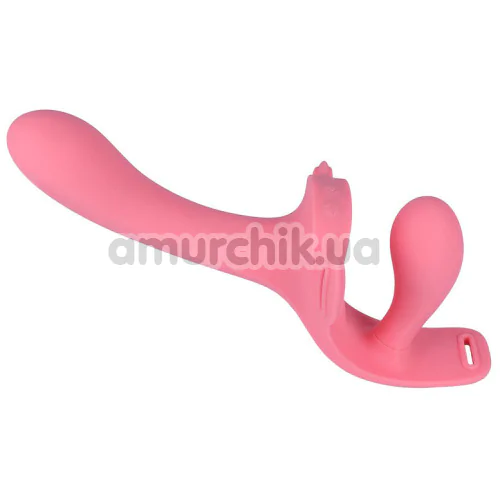 Страпон з вібрацією Party Color Toys Twiny, рожевий
