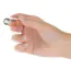Вибропуля First-Class Bullet With Key Chain Pouch, золотая - Фото №9