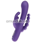 Вібратор Love Rabbit Tripple Plesuare Vibrator, фіолетовий - Фото №1