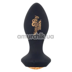 Анальная пробка с вибрацией Naughty Bits Shake Your Ass Petite Vibrating Butt Plug, черная - Фото №1
