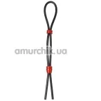 Ерекційне кільце Malesation Cock-Grip Double, чорно-червоне - Фото №1