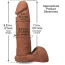 Фаллоимитатор Doc Johnson The Realistic Cock With Balls 8, светло-коричневый - Фото №6