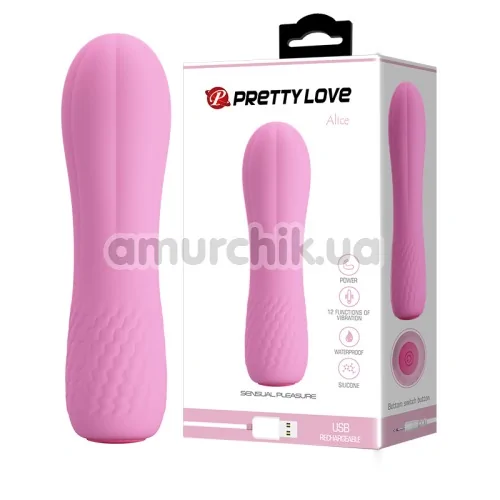 Клиторальный вибратор Pretty Love Alice, розовый