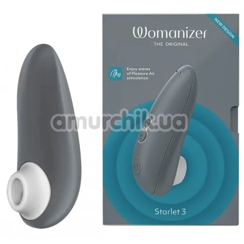 Симулятор орального секса для женщин Womanizer Starlet 3, серый