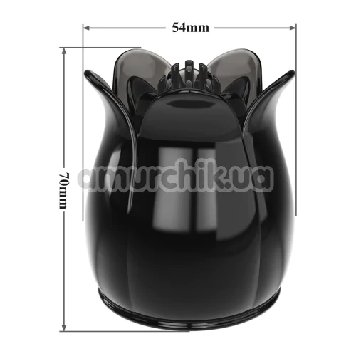 Насадка на универсальный массажер Pretty Love Power Head Secret Garden, черная