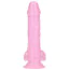 Фаллоимитатор с ароматом жвачки Delicious Dildo Bubble Gum 18 см, розовый - Фото №3