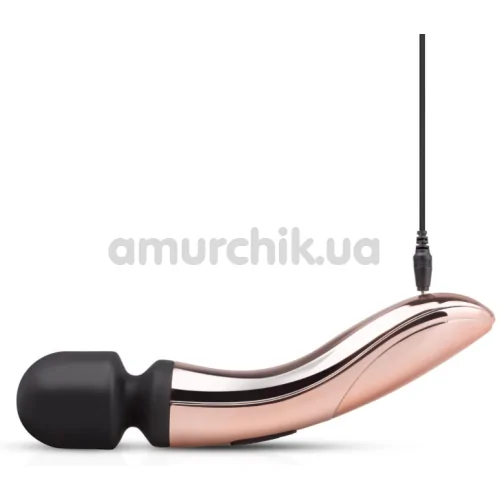 Универсальный вибромассажер Rosy Gold Nouveau Curve Massager, розовый