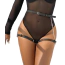 Гартеры Star Night Leg Chain Body Harness, черные - Фото №2