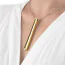 Кліторальний вібратор Le Wand Necklace Vibe, золотий - Фото №4