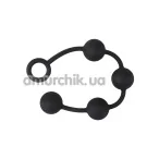 Анальная цепочка Black Mont P Storm Beads L 19, черная - Фото №1