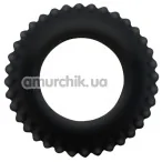 Ерекційне кільце Baile Titan Cock Ring ребристе, чорне - Фото №1