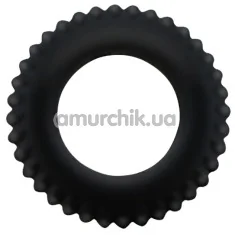 Ерекційне кільце Baile Titan Cock Ring ребристе, чорне - Фото №1