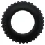 Эрекционное кольцо Baile Titan Cock Ring ребристое, черное - Фото №1