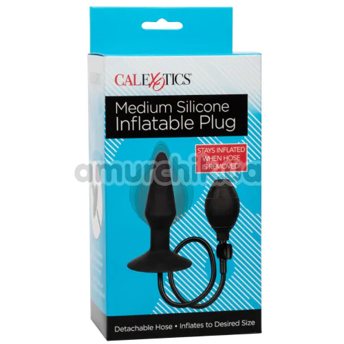 Анальный расширитель Silicone Inflatable Plug M, черный