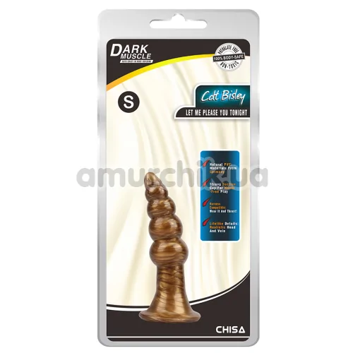 Анальная пробка Dark Muscle Cdt Bisley S, золотая