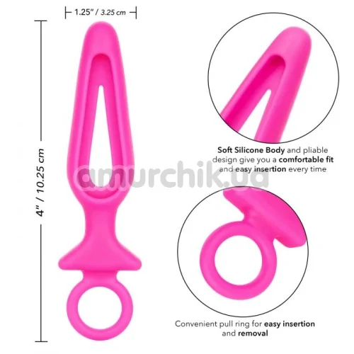 Анальная пробка Booty Call Silicone Groove Probe, розовая