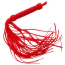 Флоггер DS Fetish Flogger Silicone Heart, красный - Фото №3
