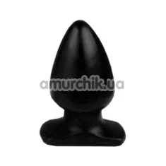 Анальная пробка Mister B All Black Plug Medium, черная - Фото №1