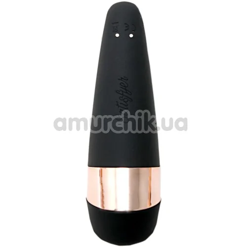 Симулятор орального секса для женщин с вибрацией Satisfyer Pro 3 +, чёрный