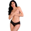 Трусики Daring Intimates Ella Crotchless Cheeky Panty, чорні - Фото №2