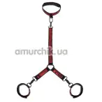 Нашийник з фіксаторами для рук Fifty Shades of Grey Sweet Anticipation Collar and Wrist Cuffs, червоний - Фото №1