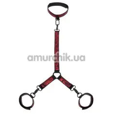 Ошейник с фиксаторами для рук Fifty Shades of Grey Sweet Anticipation Collar and Wrist Cuffs, красный - Фото №1