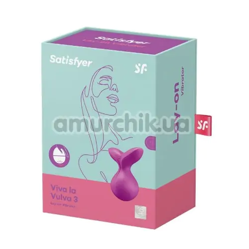 Клиторальный вибратор Satisfyer Viva La Vulva 3, фиолетовый