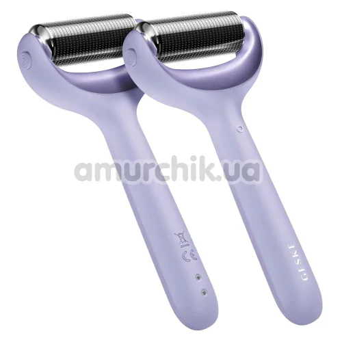 Массажер-роллер для лица и тела с микроиглами Geske MicroNeedle Face & Body Roller 8 in 1, сиреневый
