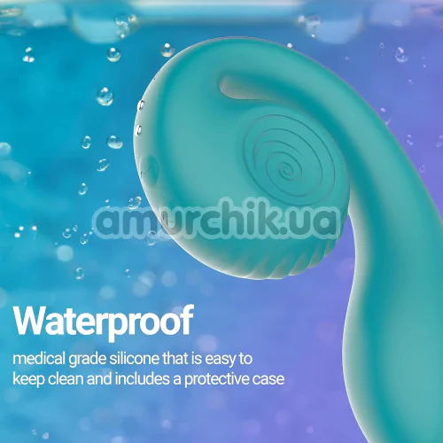 Вібратор для клітора і точки G Snail Vibe Gizi, бірюзовий