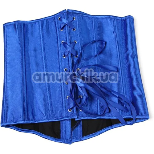 Корсет DS Fetish Vintage Satin Underbust Corset, синий