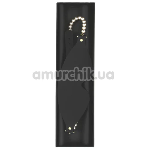 Маска на глаза Guilty Pleasure Boudoir Pearl Blindfold, черно-золотая