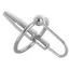 Уретральная вставка с эрекционным кольцом Sextreme Steel Penisplug 3, серебряная - Фото №1